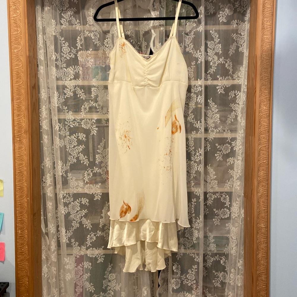 Unique flowy paint dress